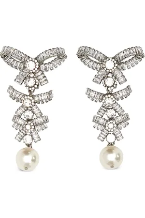 Alessandra Rich Crystal-embellished earrings
