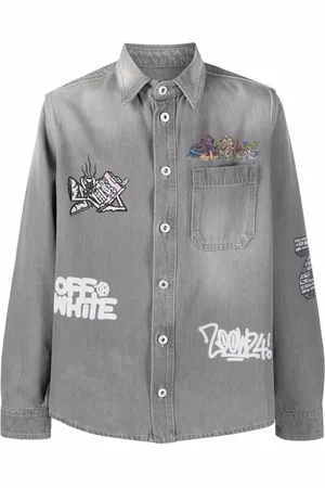 OFF-WHITE X Graffiti Milano by Leonardo Totino denim shirt