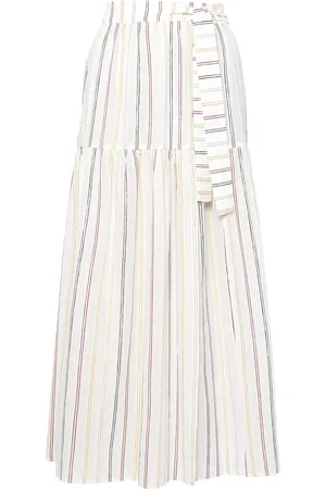 ERES Striped tiered maxi skirt