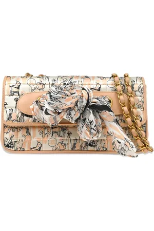 CHANEL 2003-2004 Satin Chain Shoulder Bag
