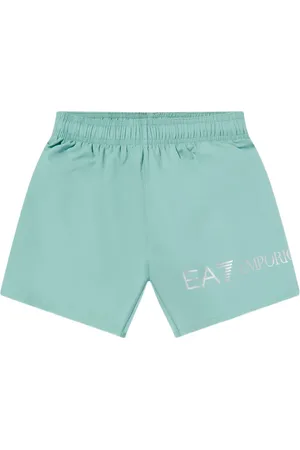 Emporio Armani Logo-print swim shorts