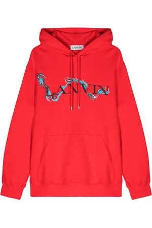 Lanvin Dragon-print cotton hoodie