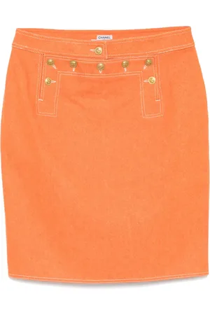 CHANEL 1999-2000s denim skirt