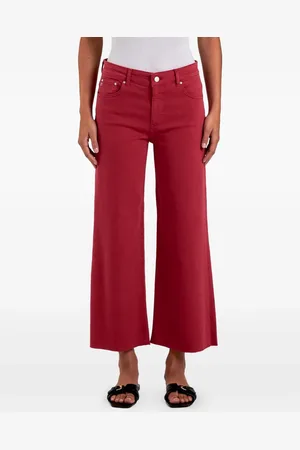 AG Jeans Cotton-blend cropped jeans