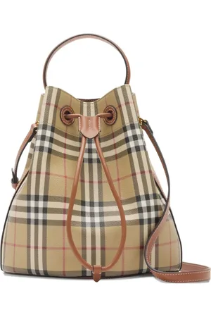 Burberry Small Check bucket bag