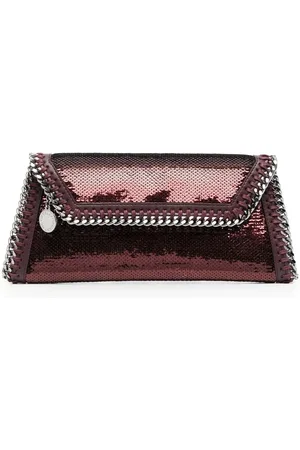 Stella McCartney Sequin-embellished clutch bag