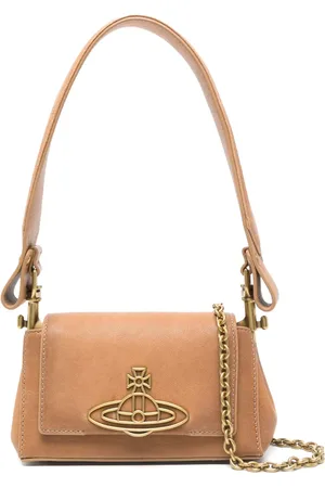 Vivienne Westwood Orb-plaque leather shoulder bag