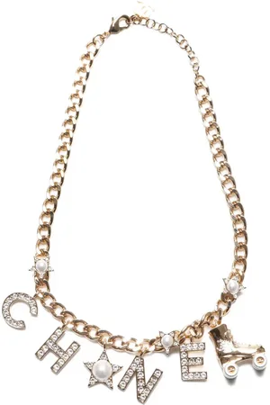 CHANEL 2024 logo-lettering necklace