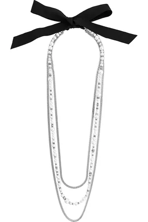 Lanvin Pearl-embellished chain necklace