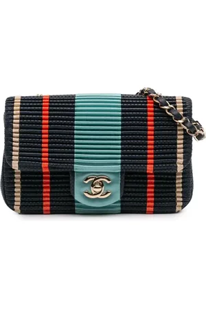 CHANEL 2019 New Mini Coco Pleats Perforated Calfskin Single Flap crossbody bag