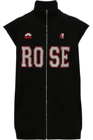 MARTINE ROSE Logo-embroidered cotton gilet
