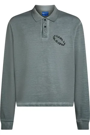 Karl Lagerfeld Logo-print polo sweatshirt