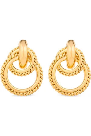 Givenchy 1980s clip-on hoop earrings