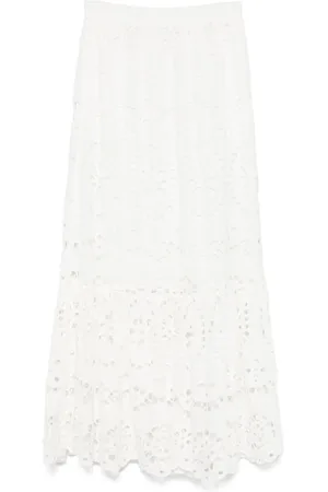 MC2 SAINT BARTH Broderie-anglaise skirt