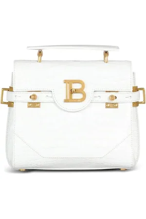 Balmain B-Buzz crocodile-embossed shoulder bag