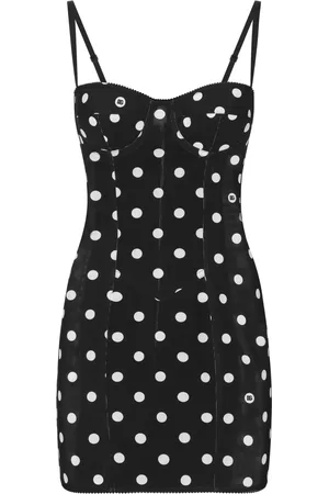 Dolce & Gabbana Polka-dot corset minidress