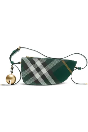 Burberry Mini Shield checked crossbody bag