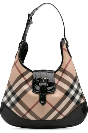 Burberry 2000-2024 Supernova Check Coated Canvas Brooke hobo bag