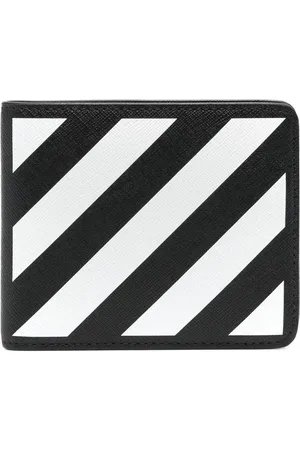 OFF-WHITE Diag-stripe print cardholder