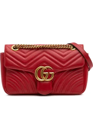 Gucci 2016-2025 Small GG Marmont Leather Matelasse Flap crossbody bag