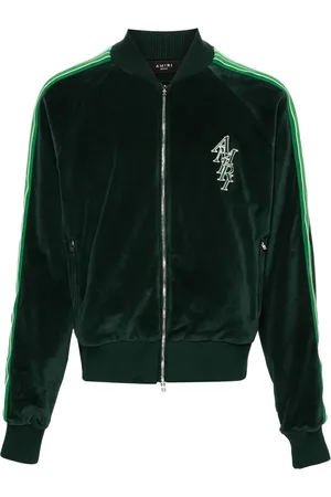 AMIRI Stack monogram velvet jacket