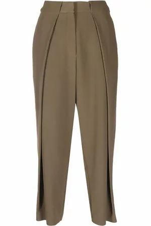 Balmain Pleated high-waisted trousers