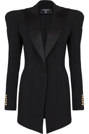 Balmain Structured-shoulder wool blazer