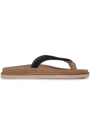 Brunello Cucinelli Suede flip flops