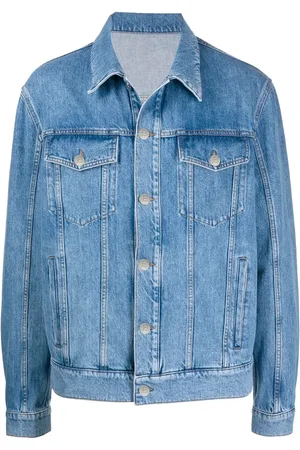 Balmain Logo embroidered denim jacket