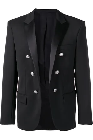 Balmain Embossed button blazer