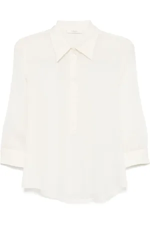 Glanshirt Ramie polo shirt