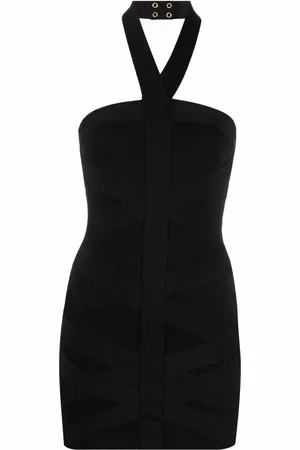 Balmain Halterneck sleeveless dress