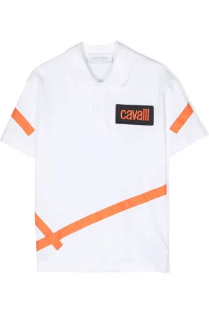 Roberto Cavalli Colour-block cotton T-shirt