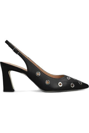 ISABEL FERRANTI 80mm eyelet-detailed pumps