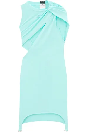 Courrèges Cut-out gathered mini dress
