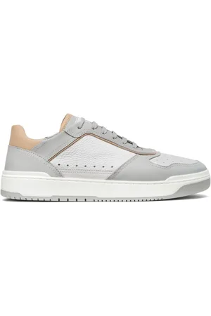 Brunello Cucinelli Logo-patch leather sneakers