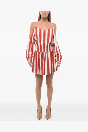 Balmain Striped mini dress