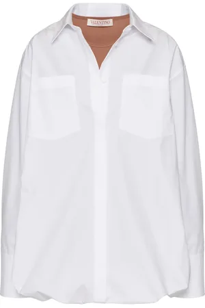 VALENTINO GARAVANI Layered cotton-poplin shirt