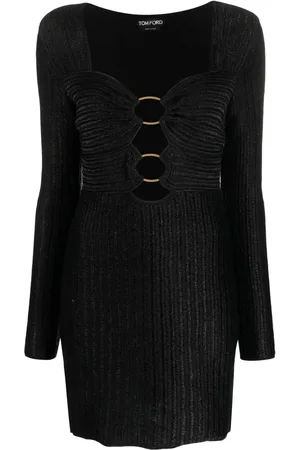 Tom Ford Metallic heart-neck minidress