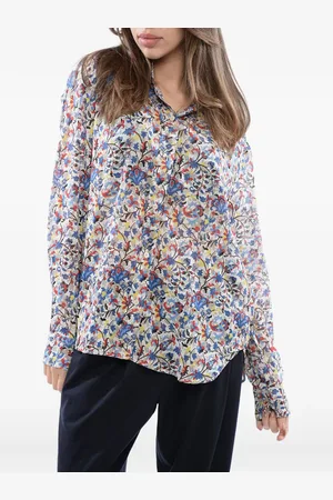 Isabel Marant Floral-print ruffle-detail shirt