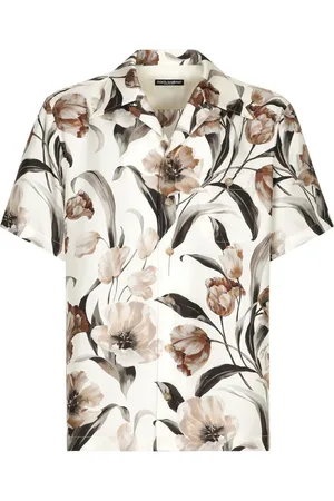 Dolce & Gabbana Tulip-print silk shirt