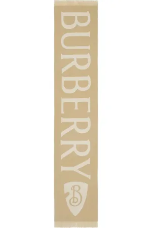 Burberry Logo-jacquard wool scarf