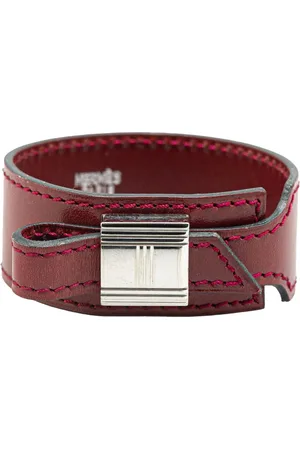 Hermès 2001 Leather Cadenas Artemis Bracelet M costume bracelet