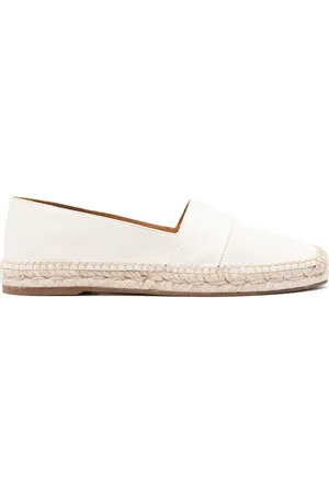 Chloé Piia logo-embroidered leather espadrilles
