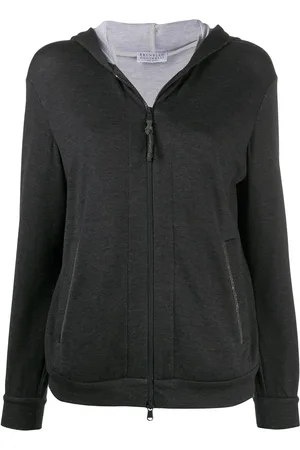 Brunello Cucinelli Zipped long-sleeved hoodie