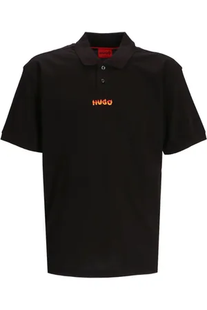 HUGO BOSS Logo-print cotton polo shirt