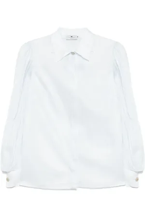 Elisabetta Franchi Flounce-sleeve muslin shirt