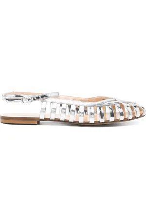 ANNA F. Metallic ballet flats