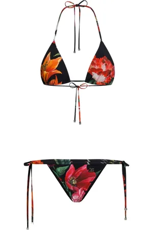 ビキニ Dolce & Gabbana 'Peonie' Polyamide Blend Bikini Dolce & Gabbana Peonie Pink Polyamide Blend Bikini