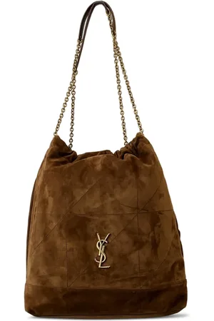 トートバッグ SAINT LAURENT BROWN LEATHER SHOPPING BAG JAMIE Saint Laurent Jamie shopping bag for Women - Burgundy in UAE